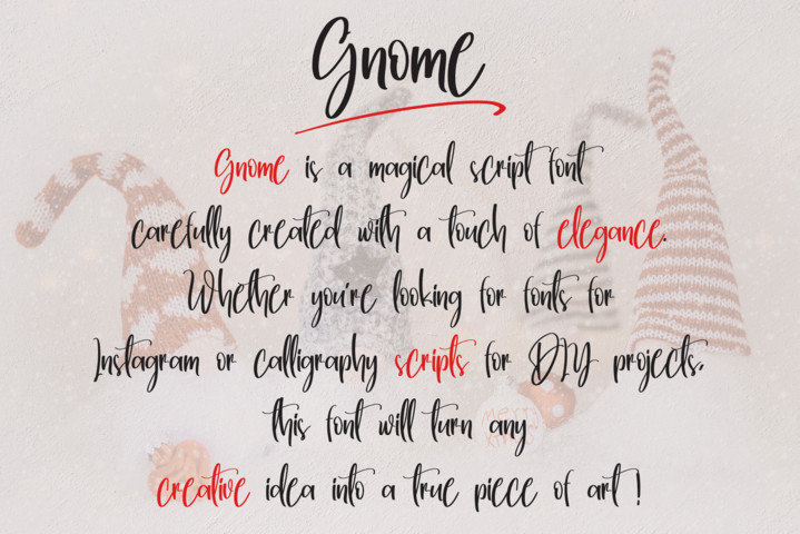 Gnome Font preview image 2