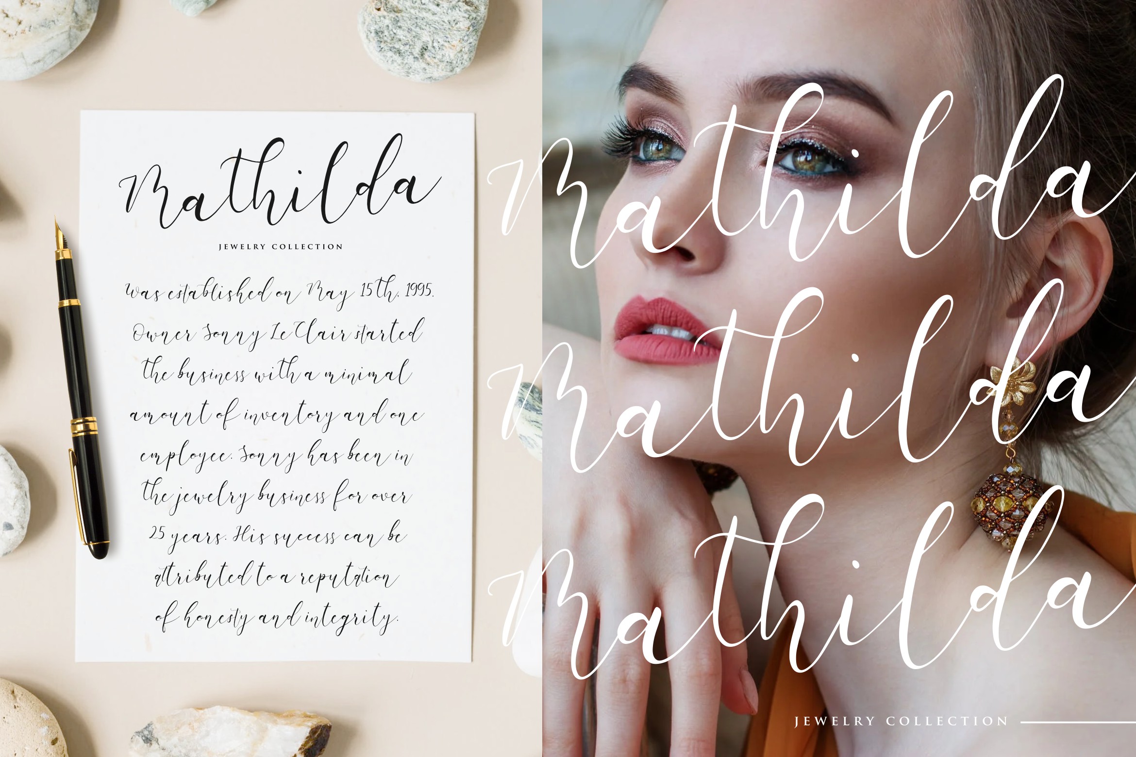 White Carley Calligraphy Font preview image 2