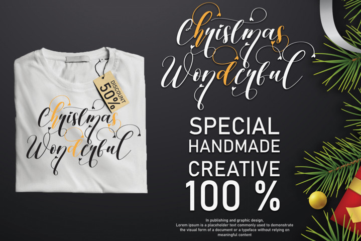 Christmas Wonderful Font preview image 3