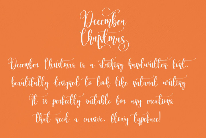 December Christmas Font preview image 3