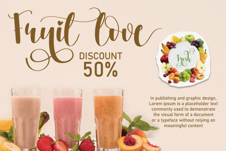 Milkshake Script Font preview image 4