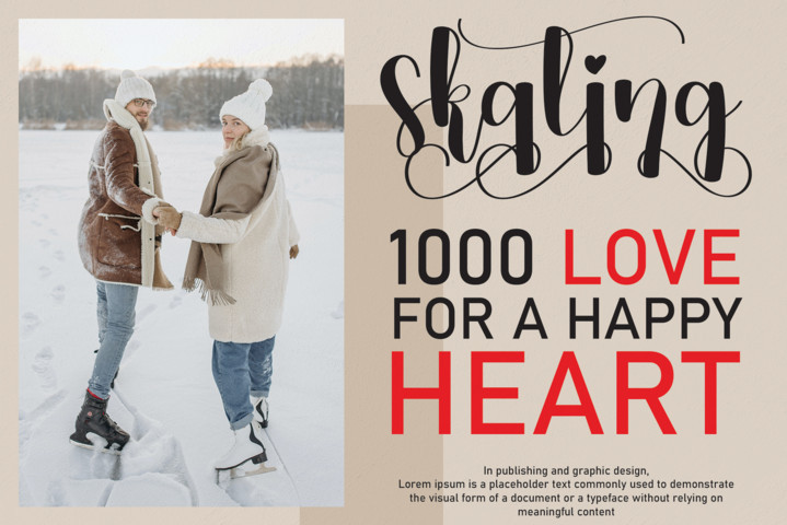 Winterlove Font preview image 4