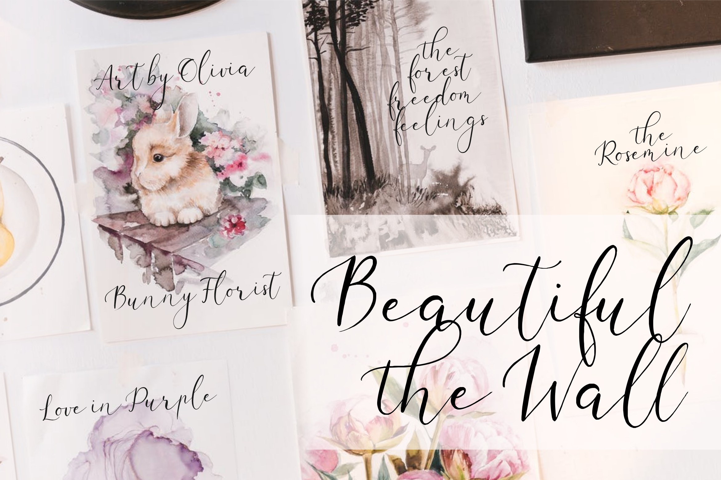 Violether Calligraphy Font preview image 4