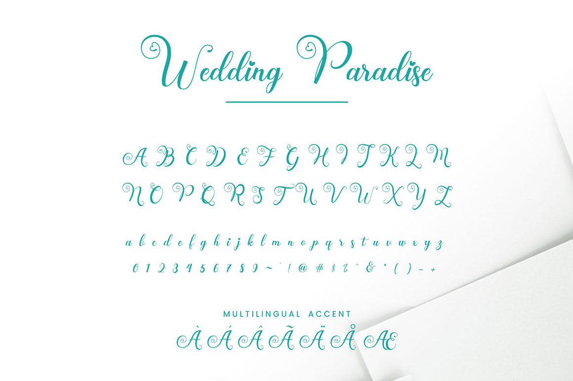Wedding Paradise Font preview image 4