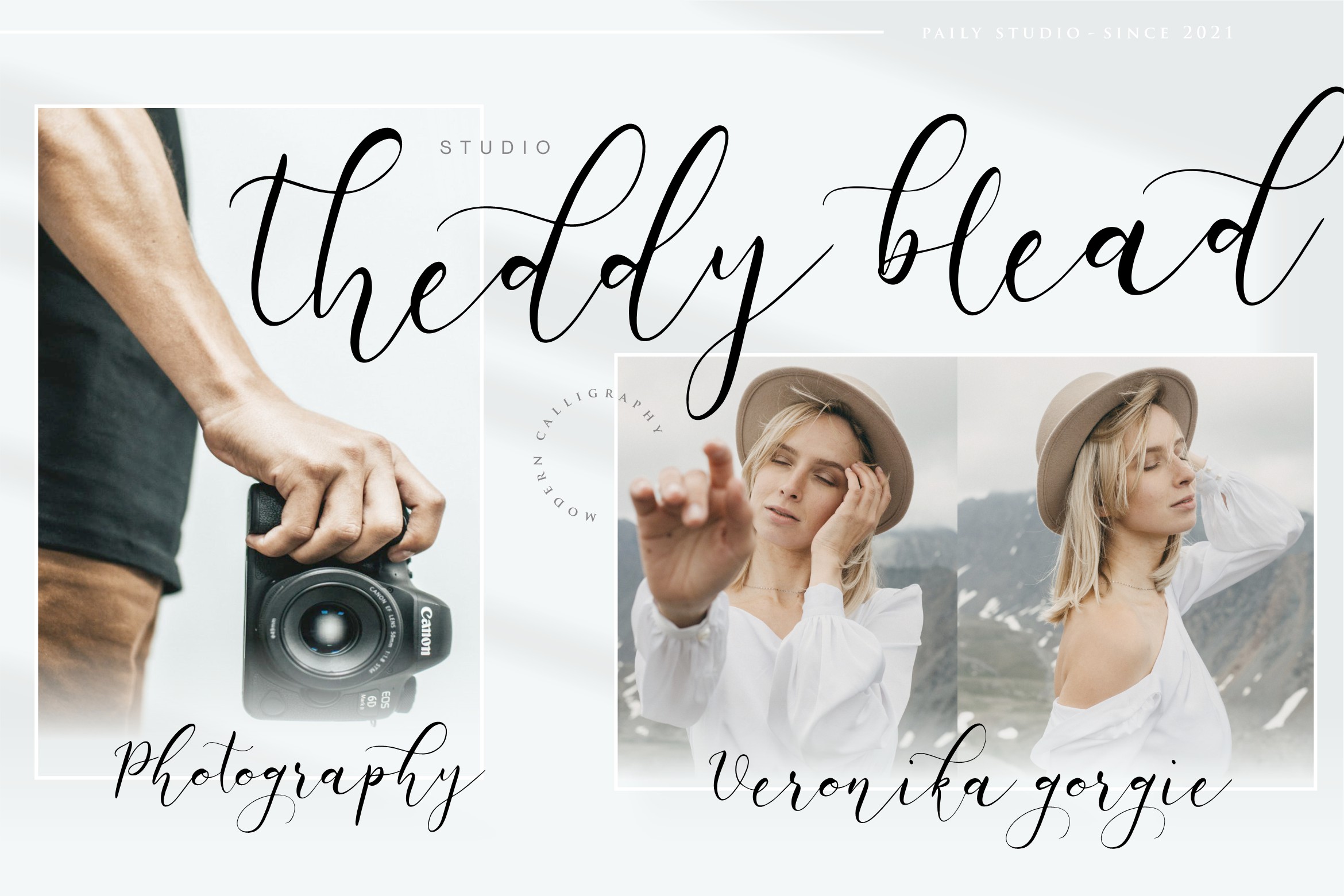 White Carley Calligraphy Font preview image 4