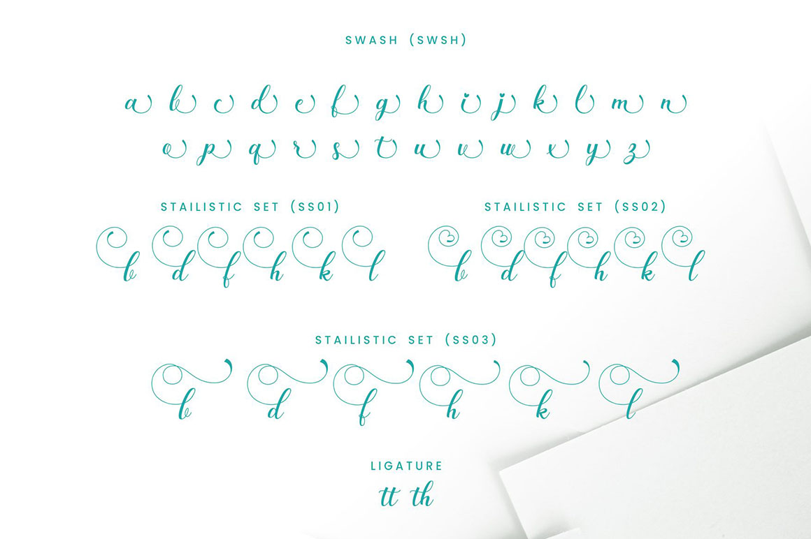 Wedding Paradise Font preview image 5