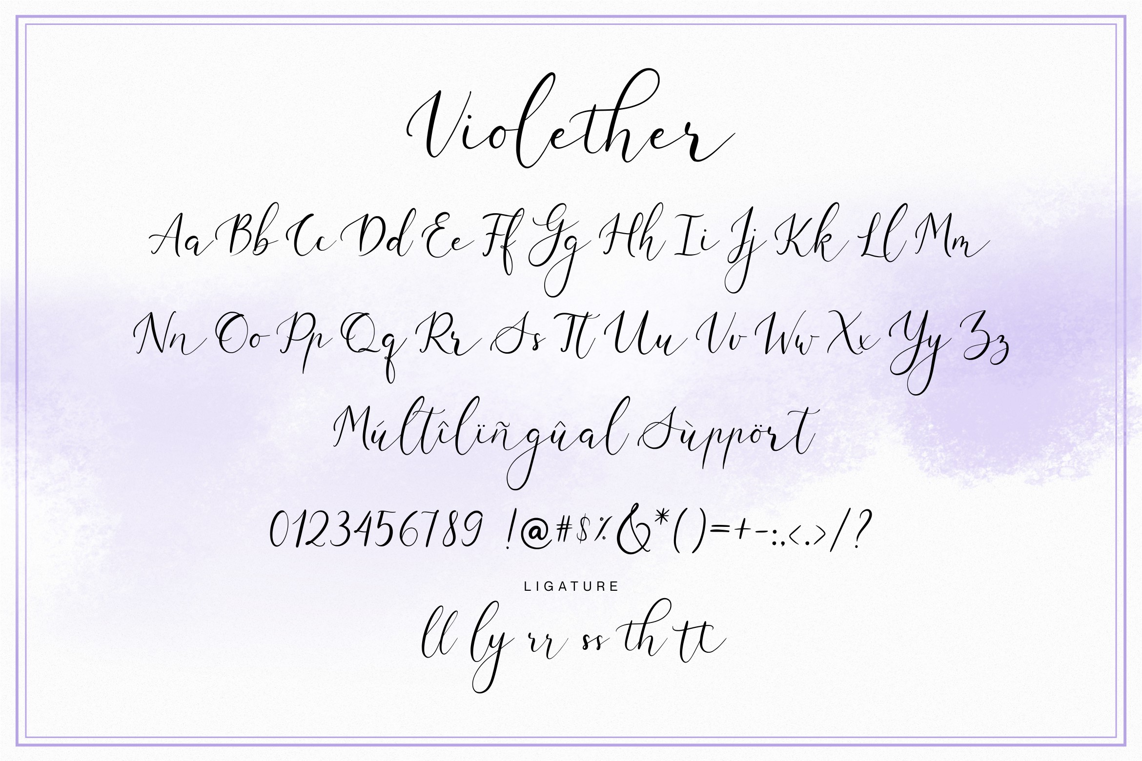 Violether Calligraphy Font preview image 5