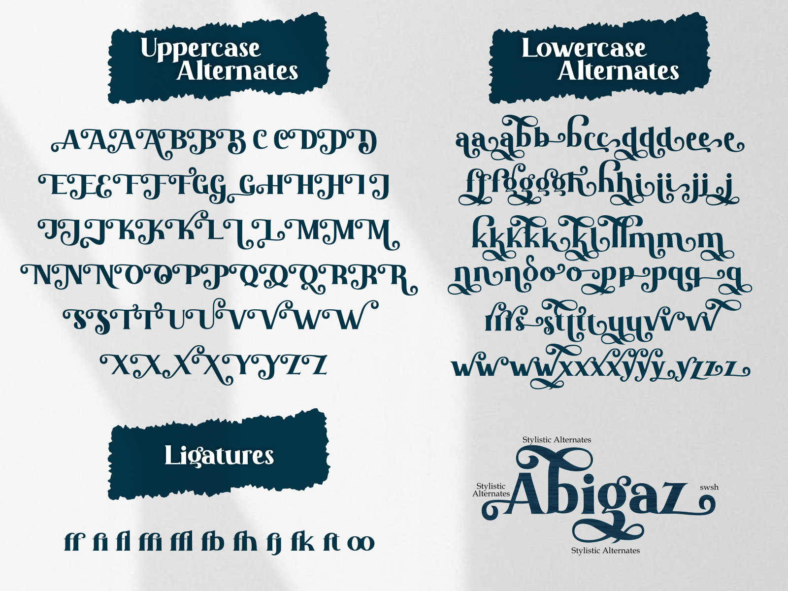 Abigaz Serif Font preview image 4