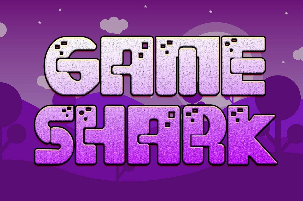 Game Shark Display Font