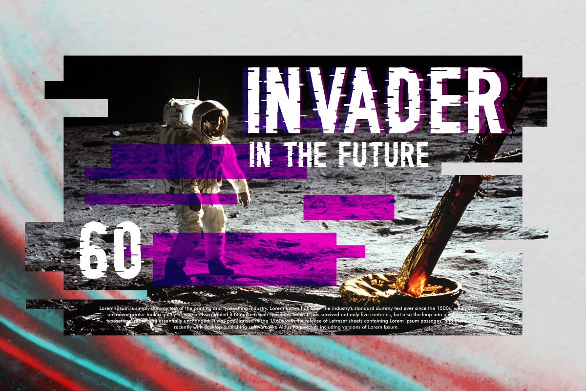 Glitching Font preview image 5