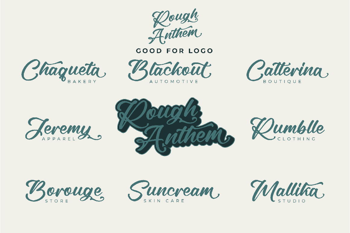 Rough Anthem Font preview image 2