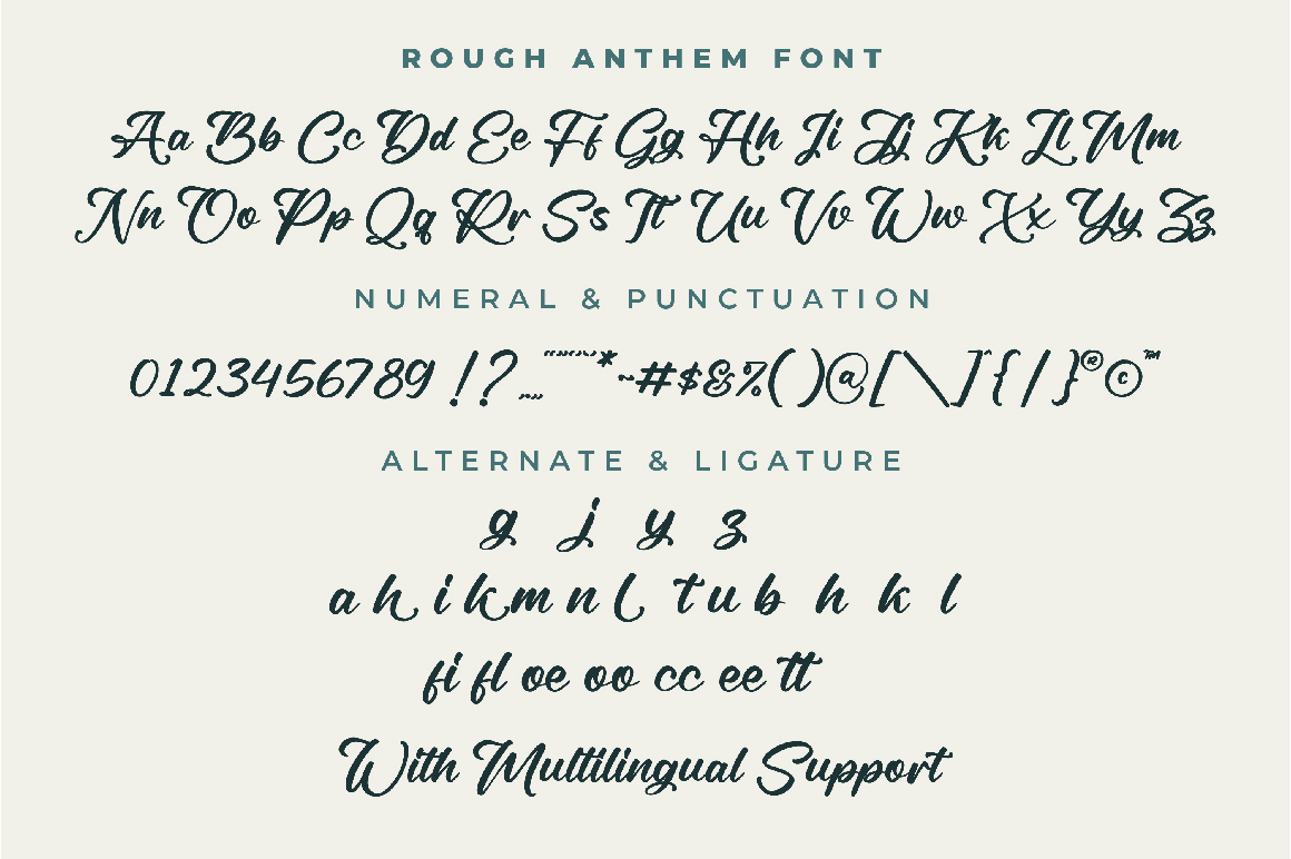 Rough Anthem Font preview image 3