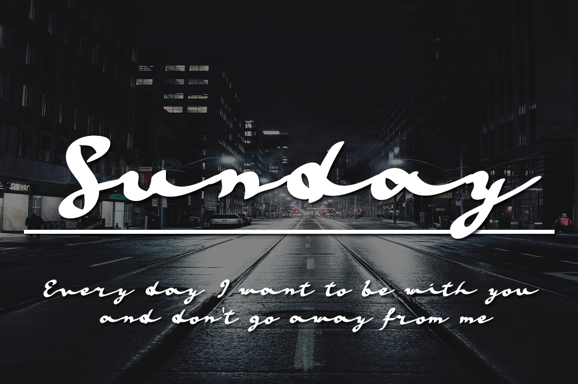 March Font preview image 2