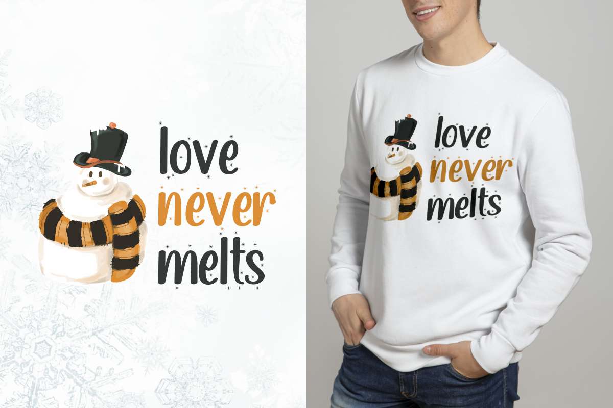 Night Snow Font preview image 2