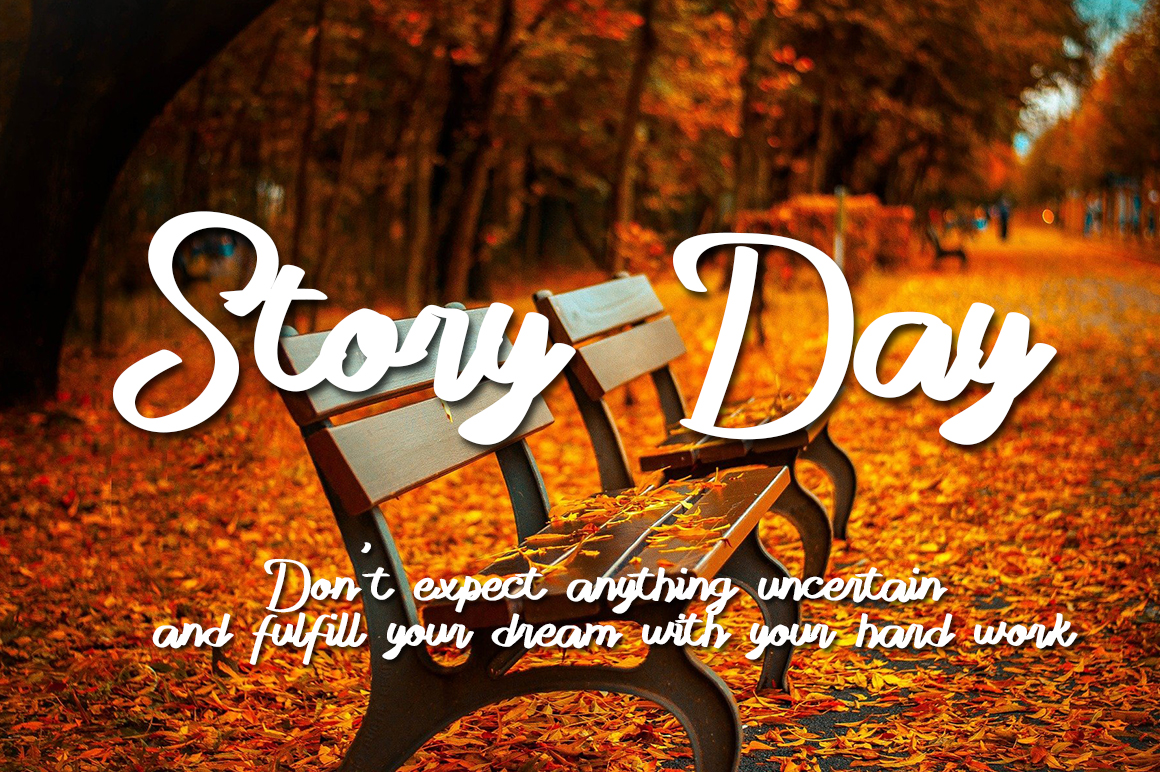 Rolling Stay Font preview image 2