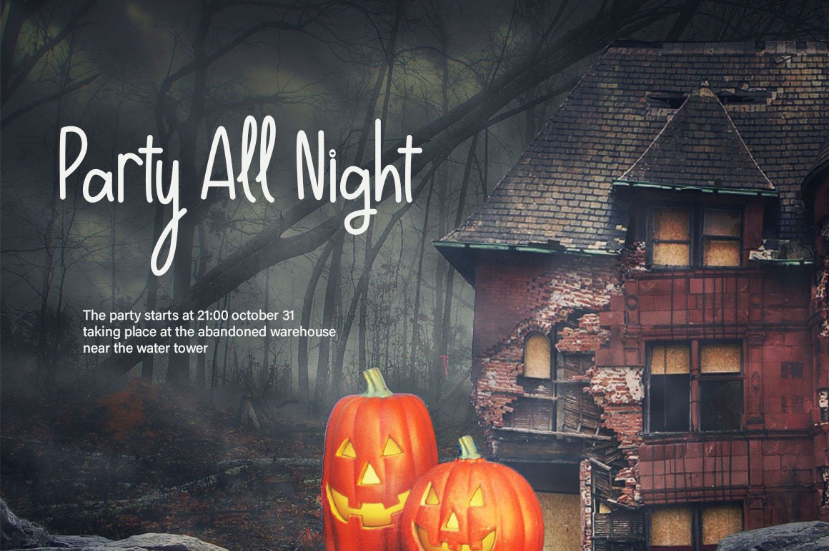 Spooky Font preview image 3