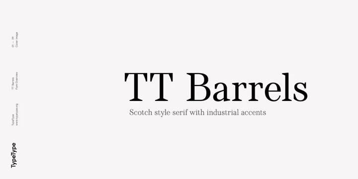 TT Barrels Font preview image 1