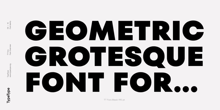 TT Fors Font preview image 2