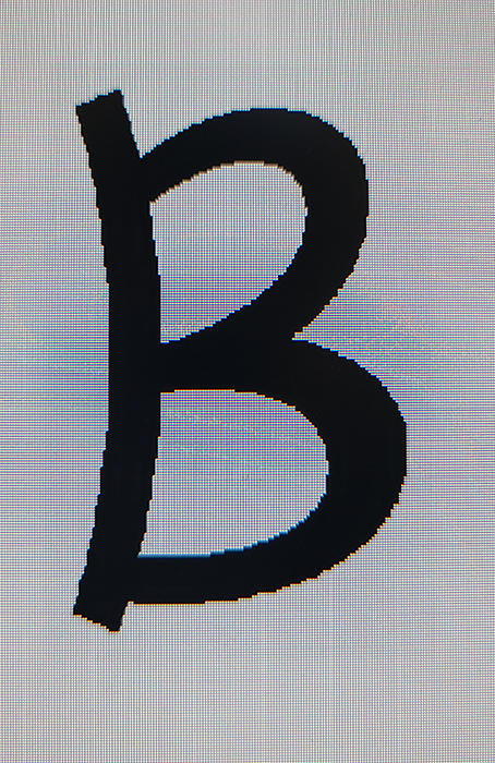 B font name