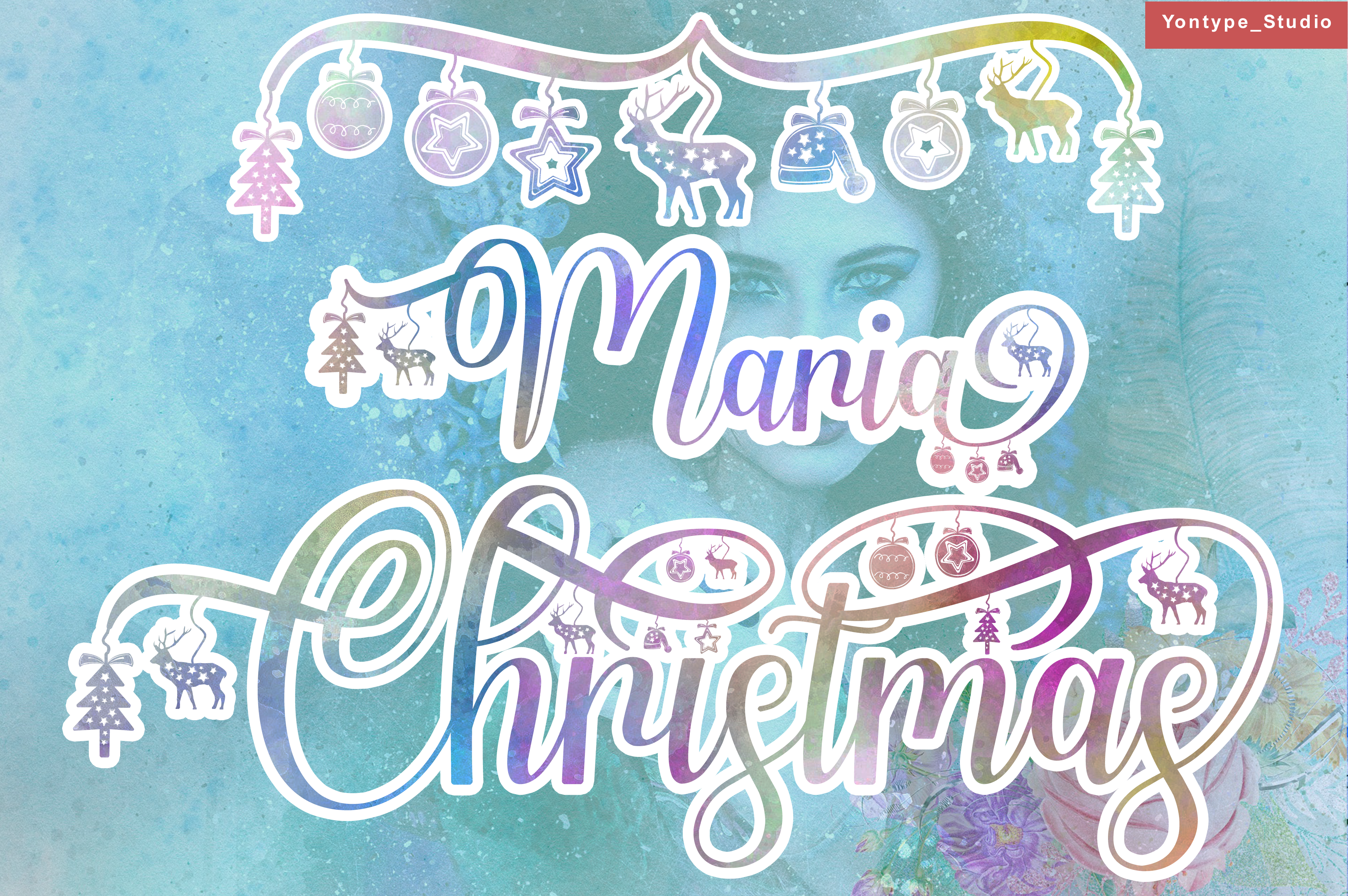 Maria Christmas Font preview image 4