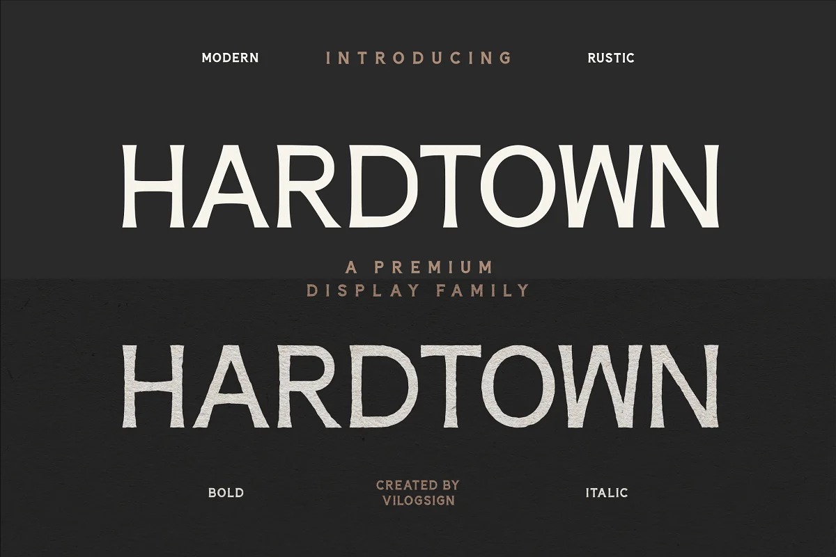 Hardtown Sans Serif Font