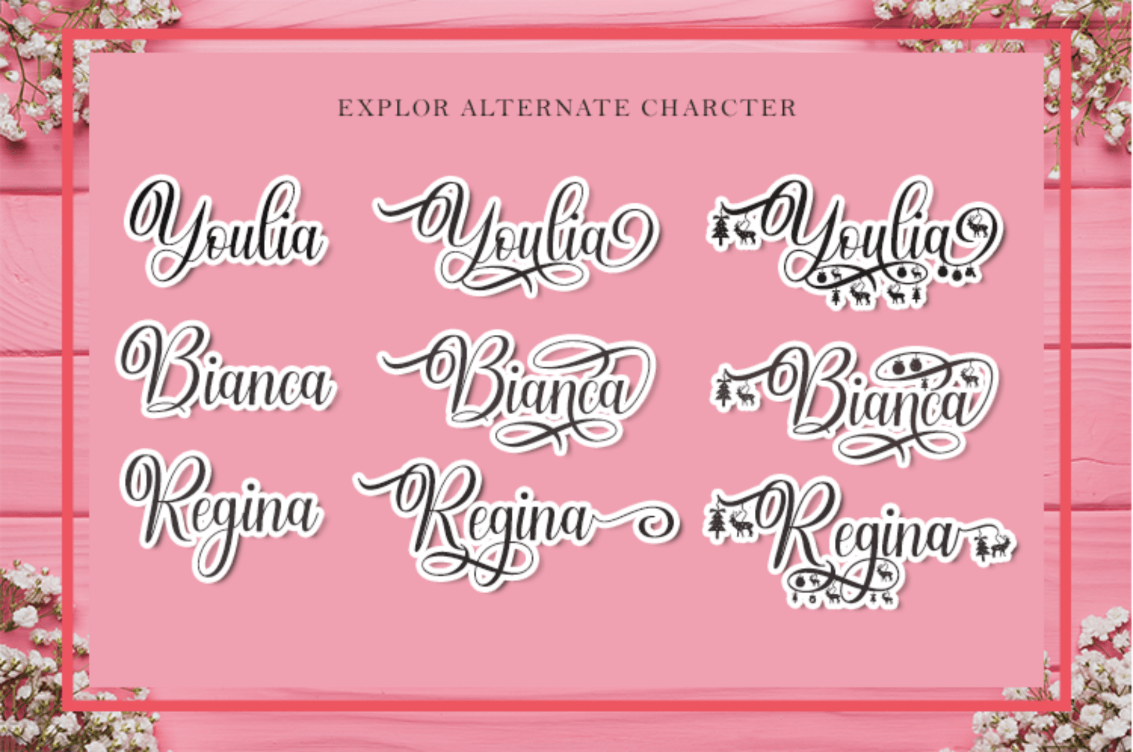 Maria Christmas Font preview image 2