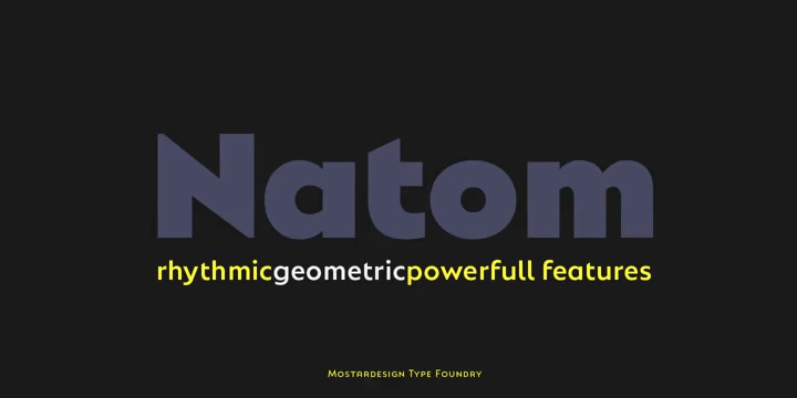 Natom Pro Sans Serif Font