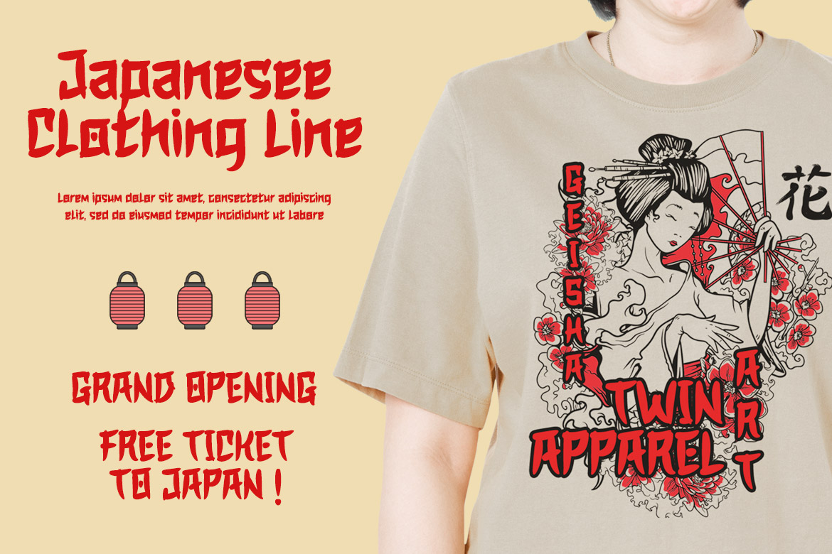 REVOKA – Japanese style font preview image 2
