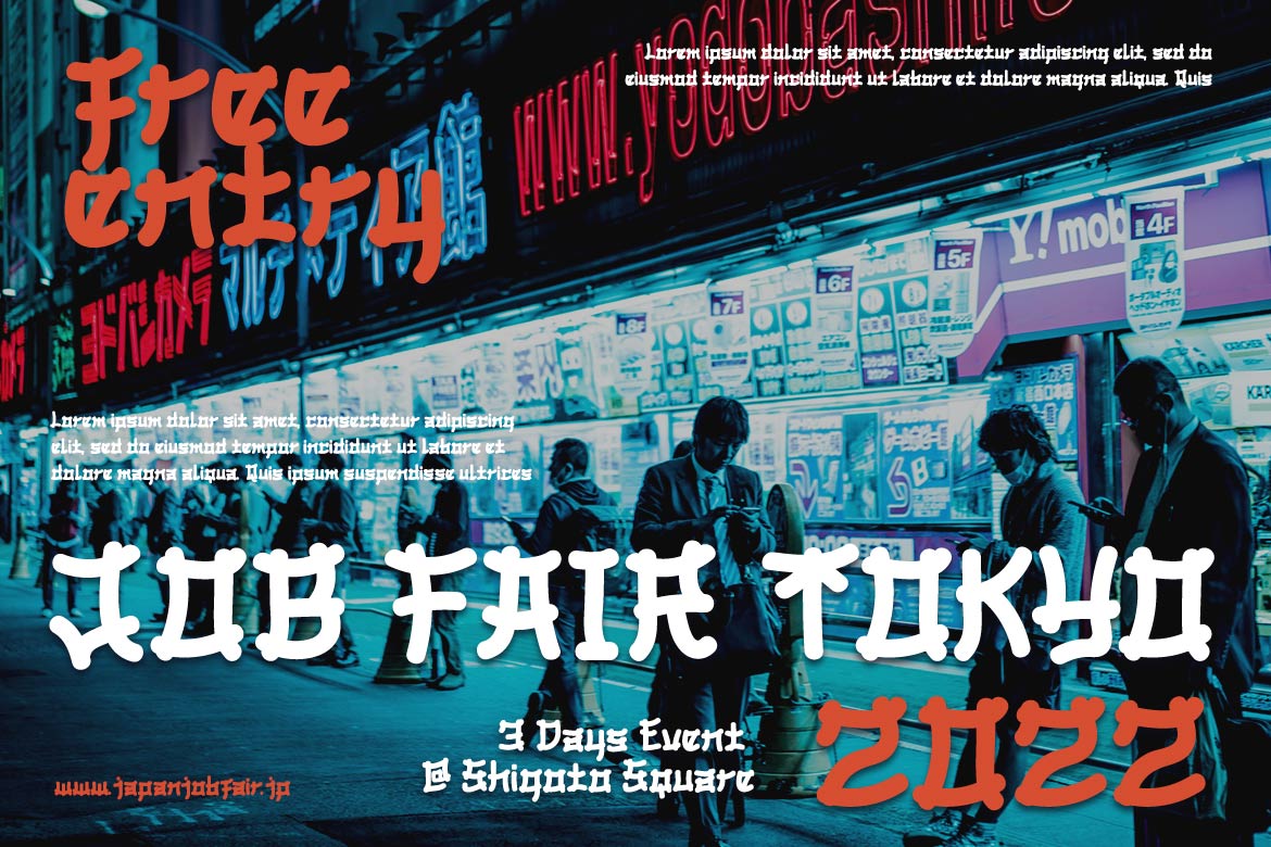 BOMADHA – Japanese style font preview image 1