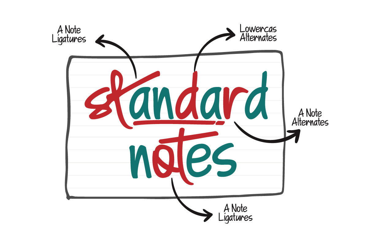 A Note Font preview image 2