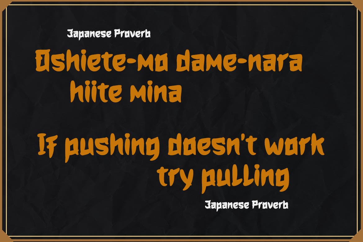 HOGATA – Japanese style font preview image 5