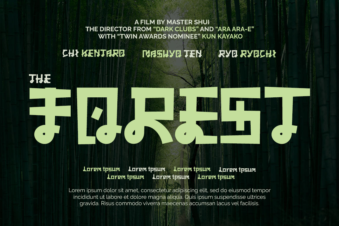 QOROSHI Font preview image 5