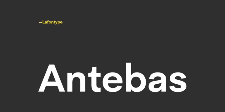 Antebas Font Family preview image 1