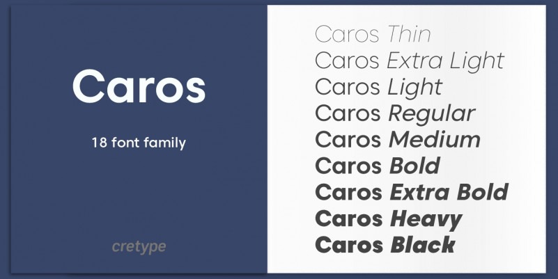 Caros Font Family preview image 2