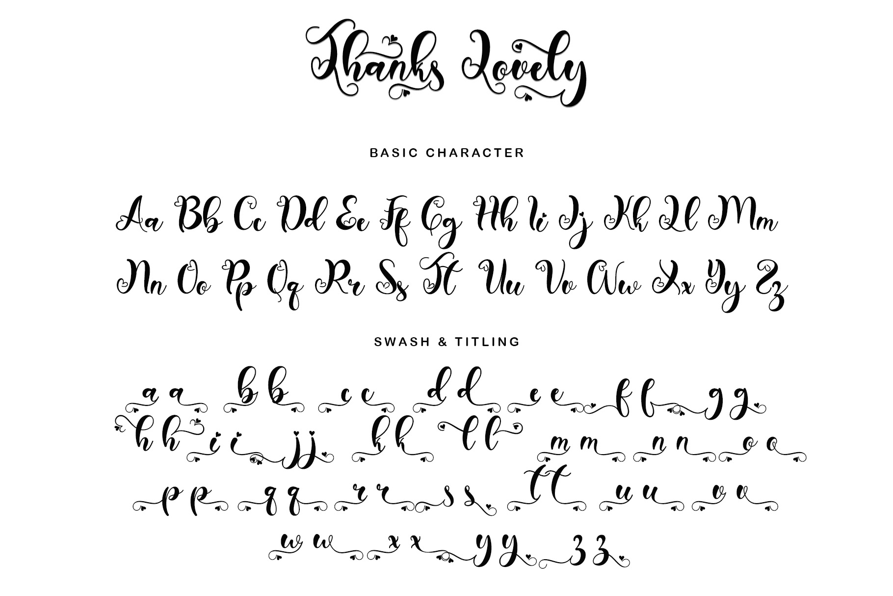 Thanks Lovely Font preview image 4