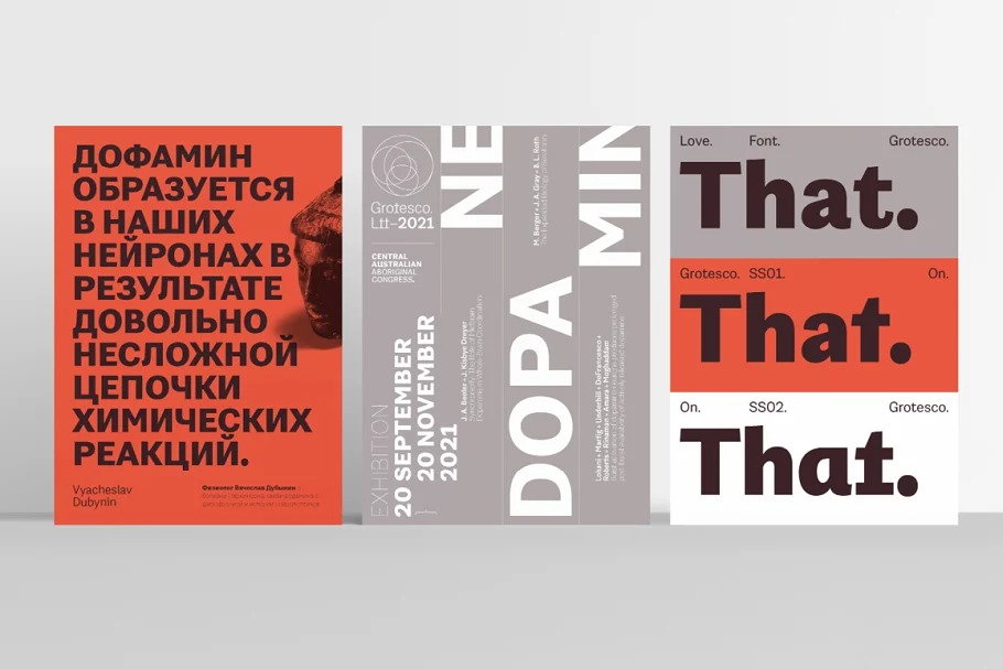 Grotesco Font Family preview image 3