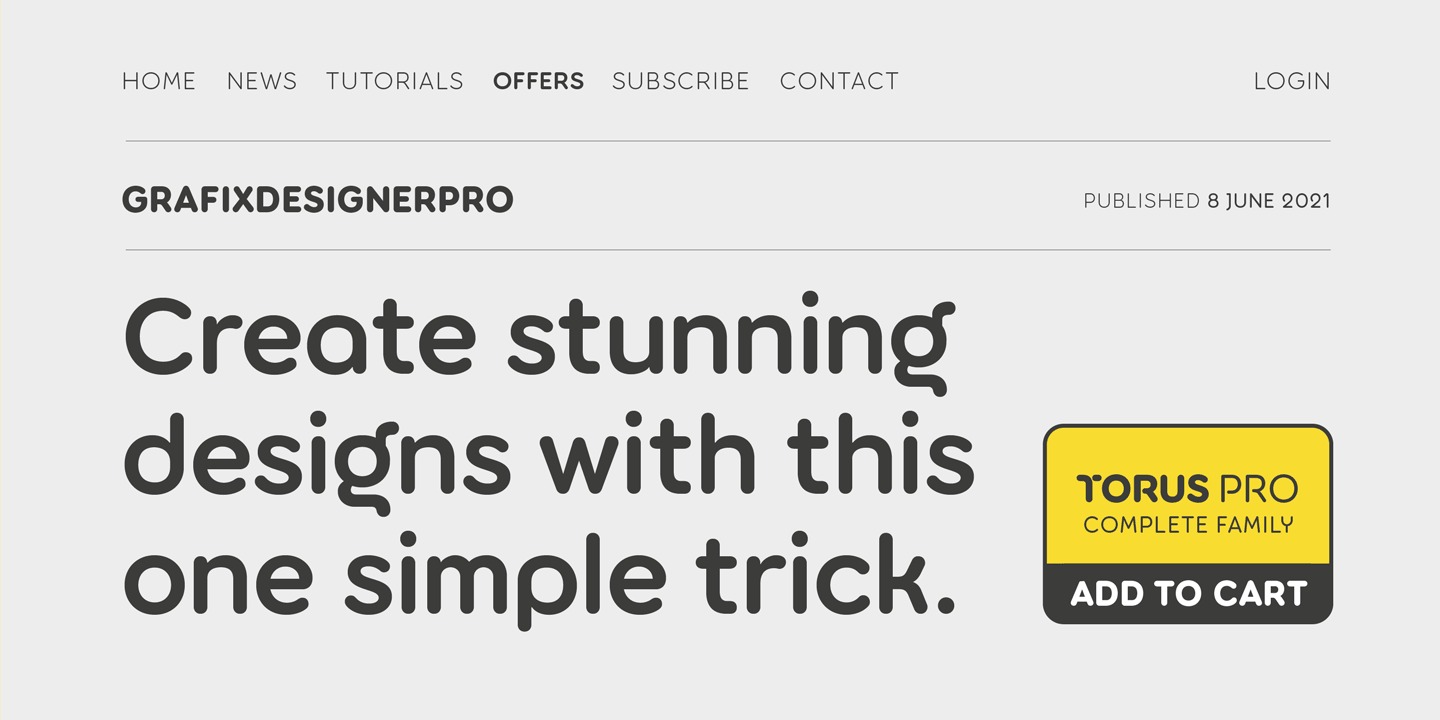 Torus Pro Font preview image 2