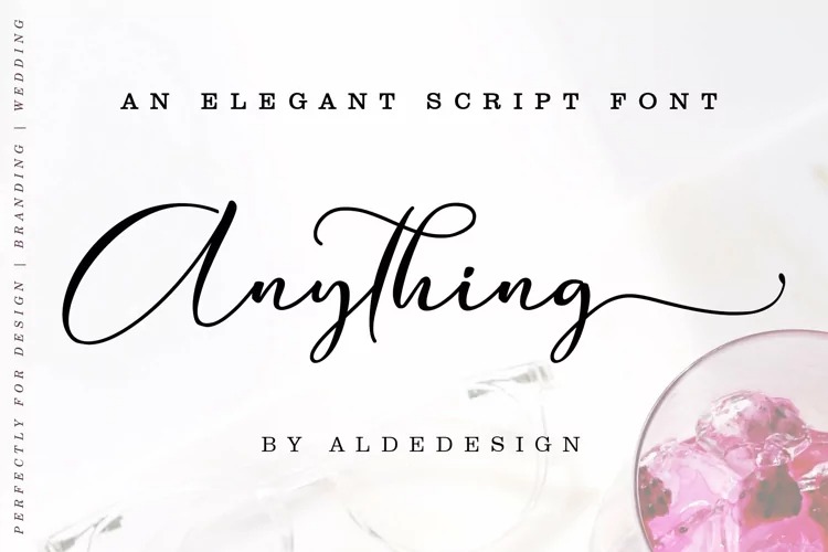 Anything Calligraphy Font
