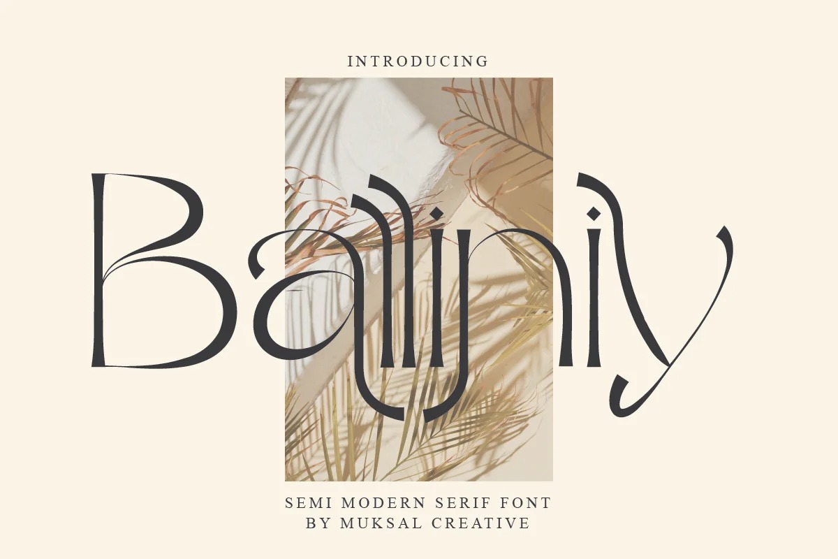 Balliniy Serif Font
