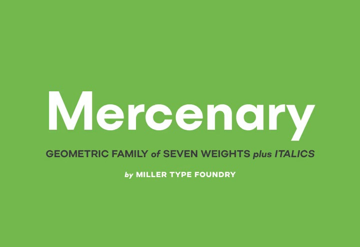 Mercenary Sans Serif Font