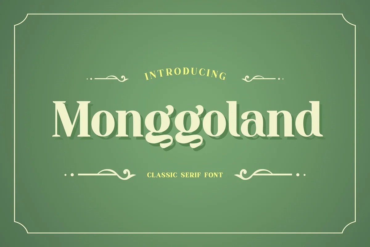 Monggoland Serif Font