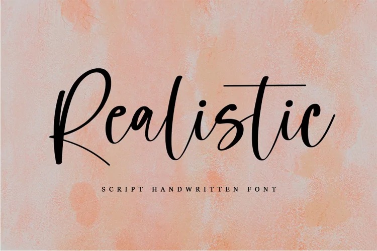 Realistic Handwritten Font