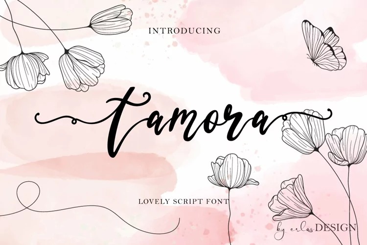 Tamora Calligraphy Font
