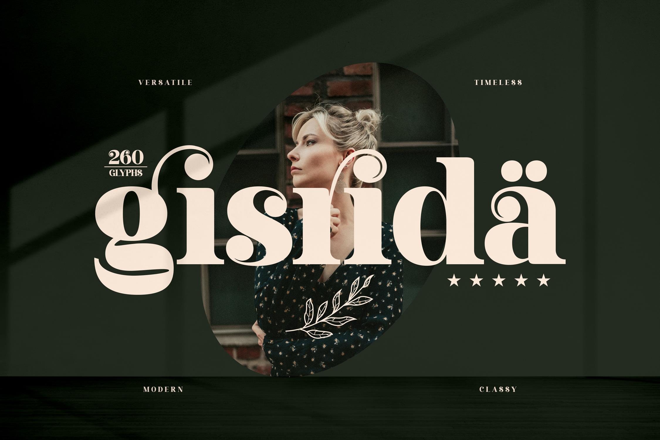 Gisrida Modern Serif Font