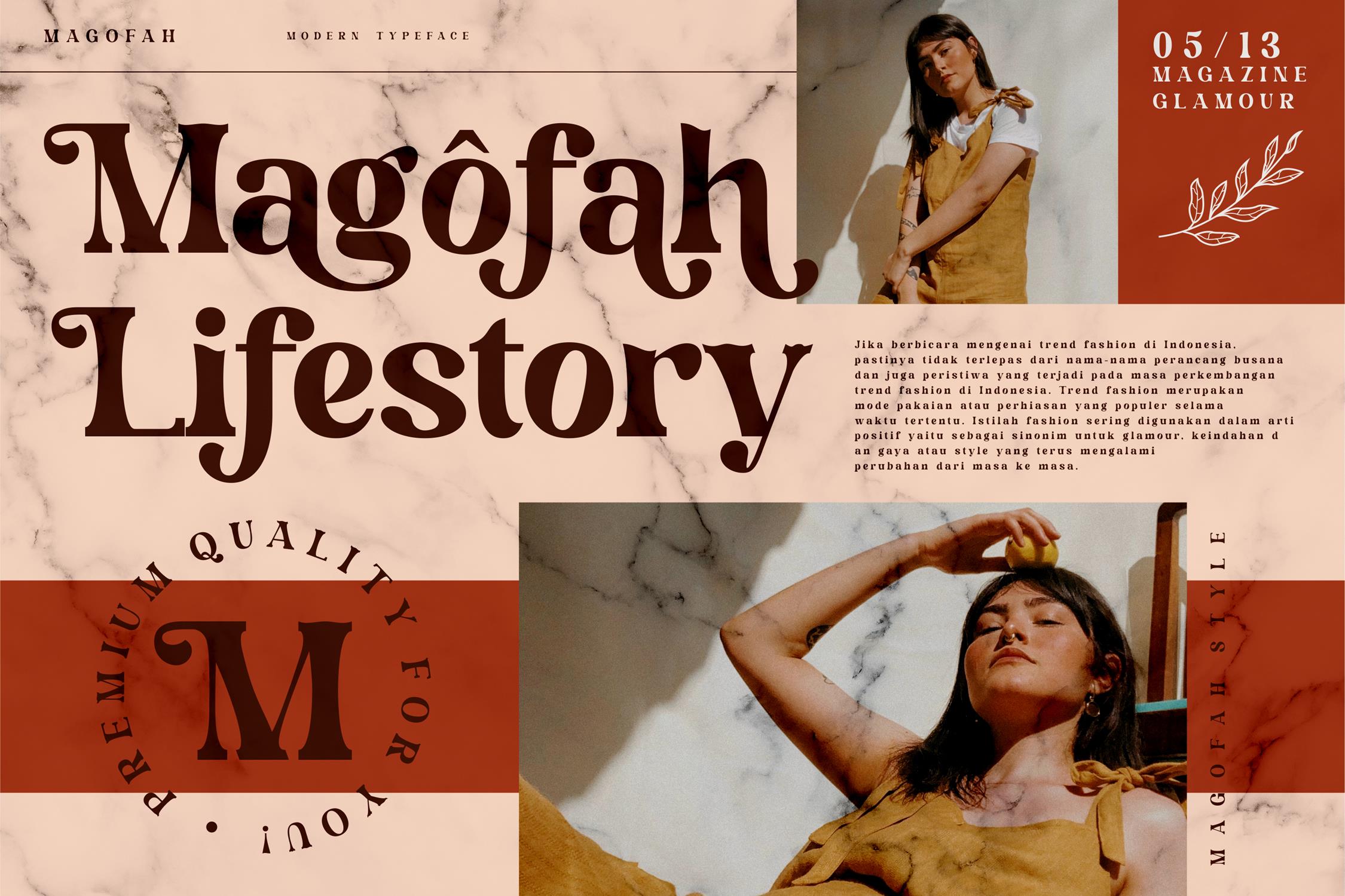Magofah Modern Serif Font preview image 2