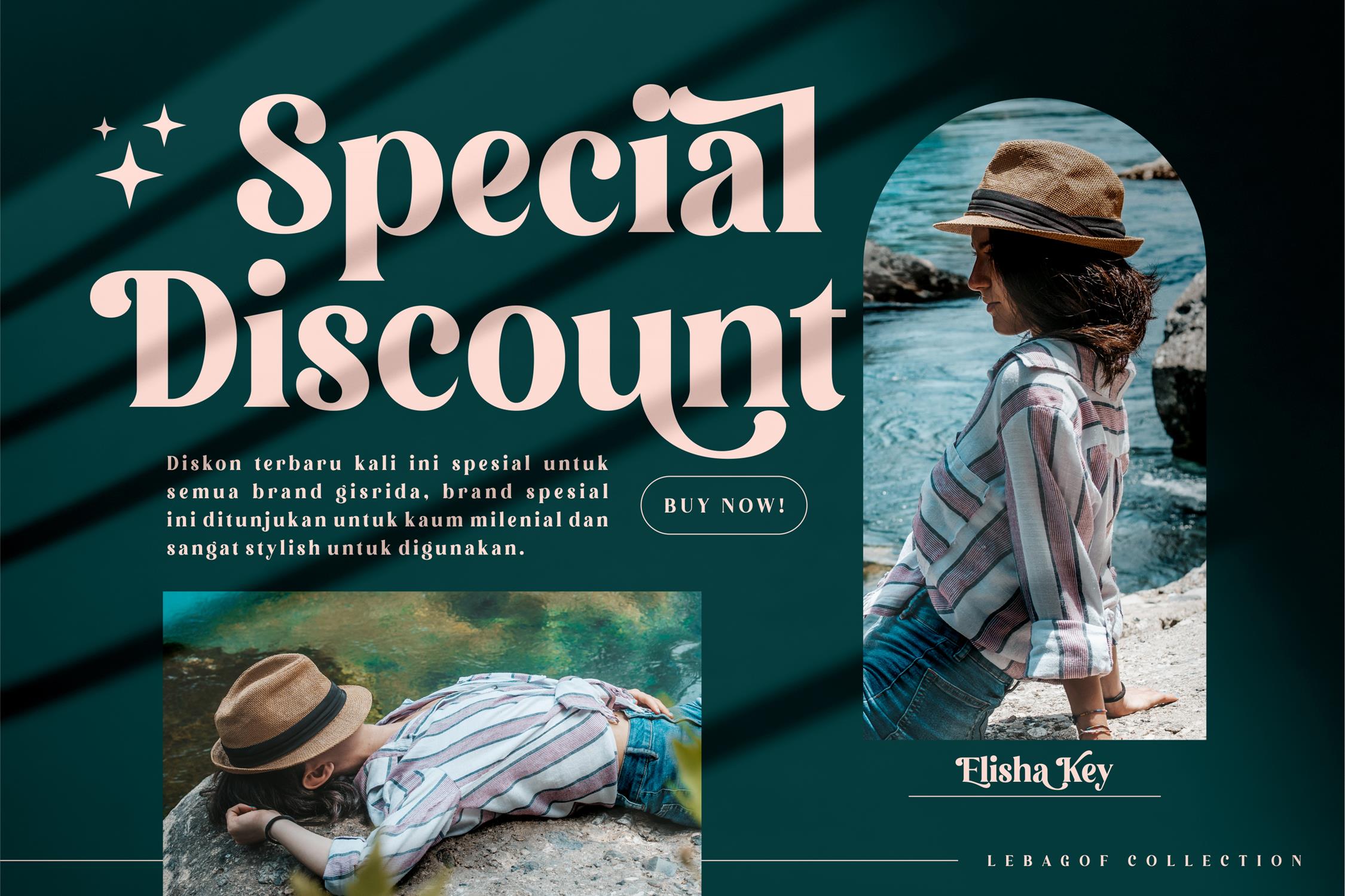 Lebagof Modern Serif Font preview image 2