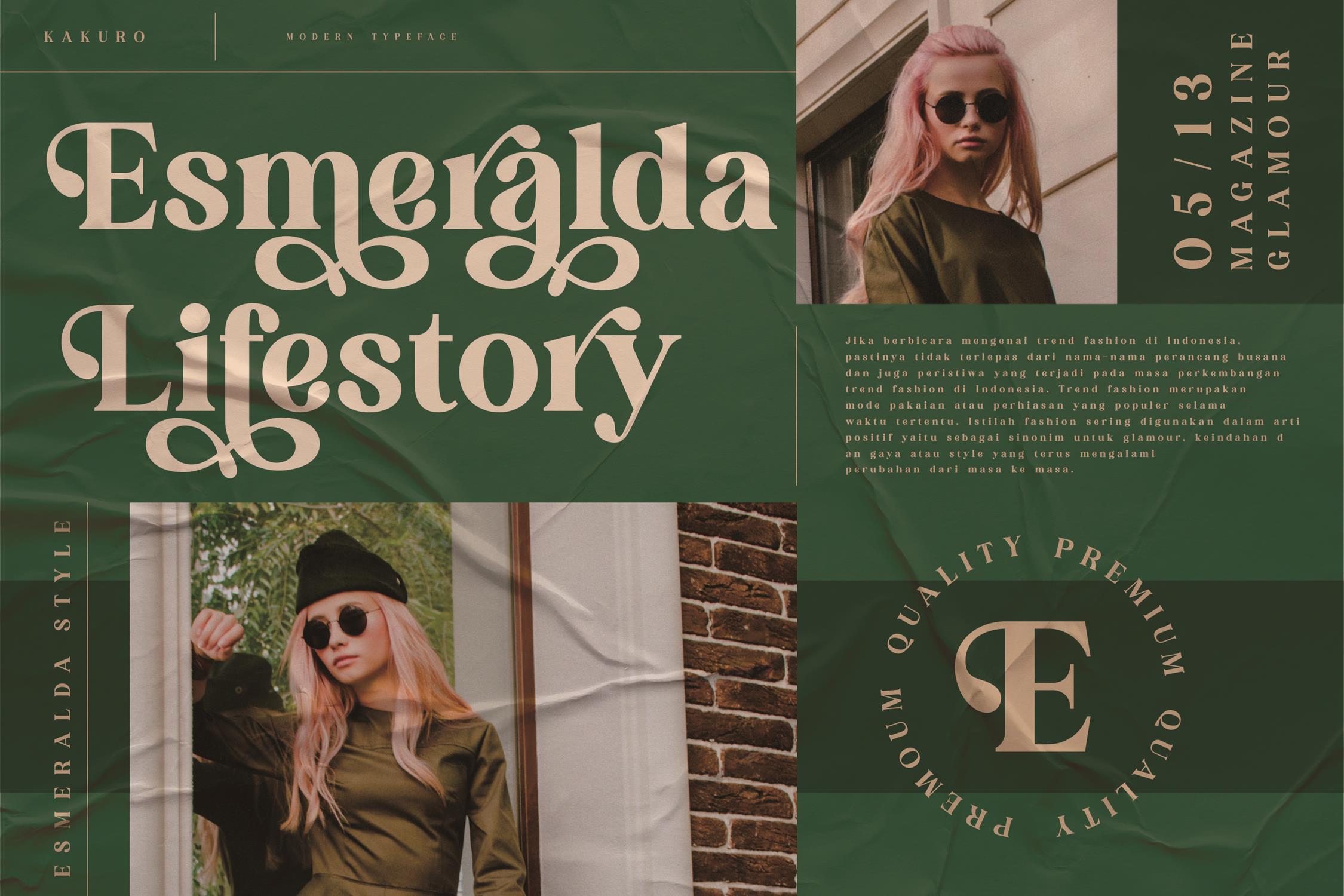 KAKURO Classy Serif Font preview image 2