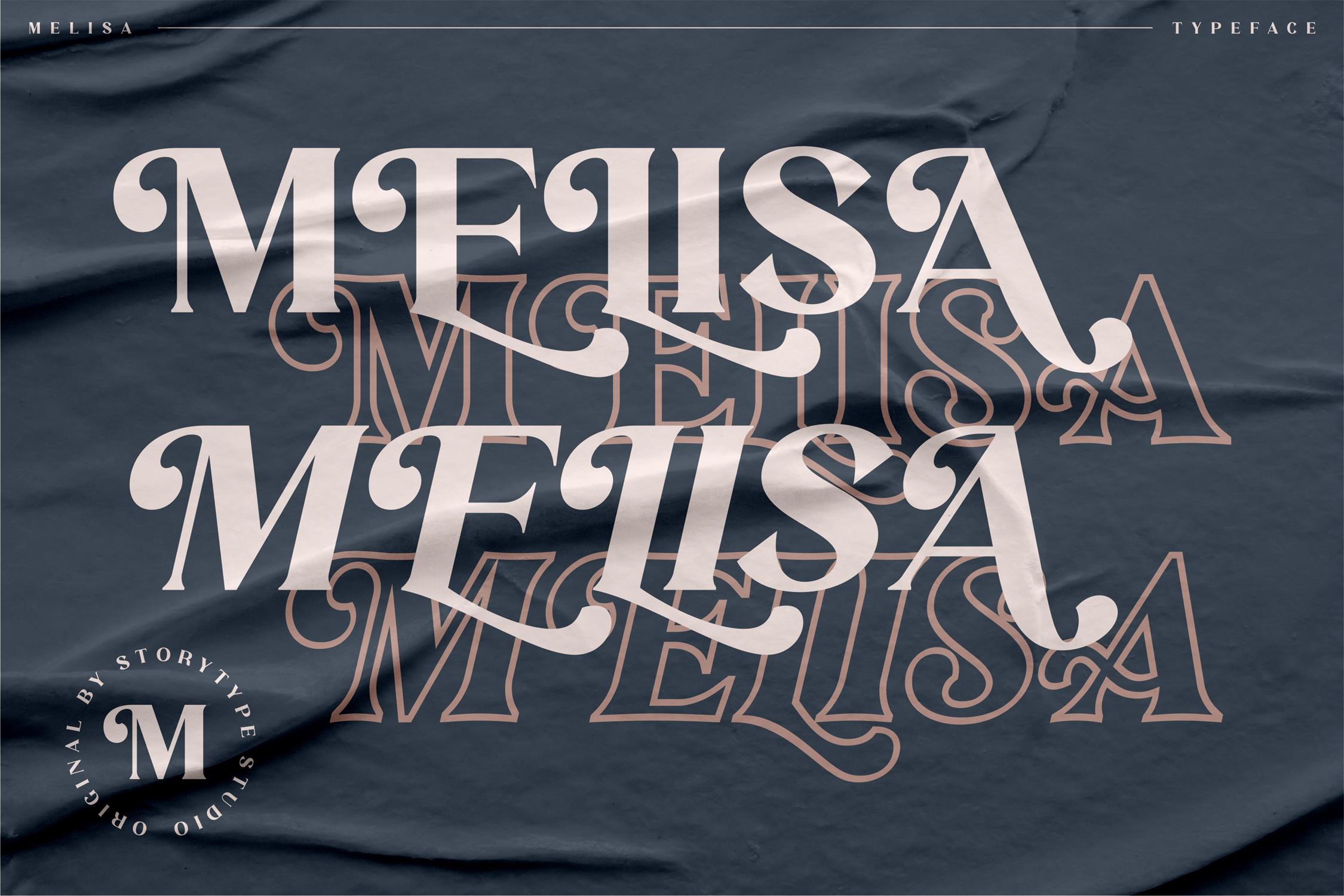MELISA Modern Serif Font preview image 2