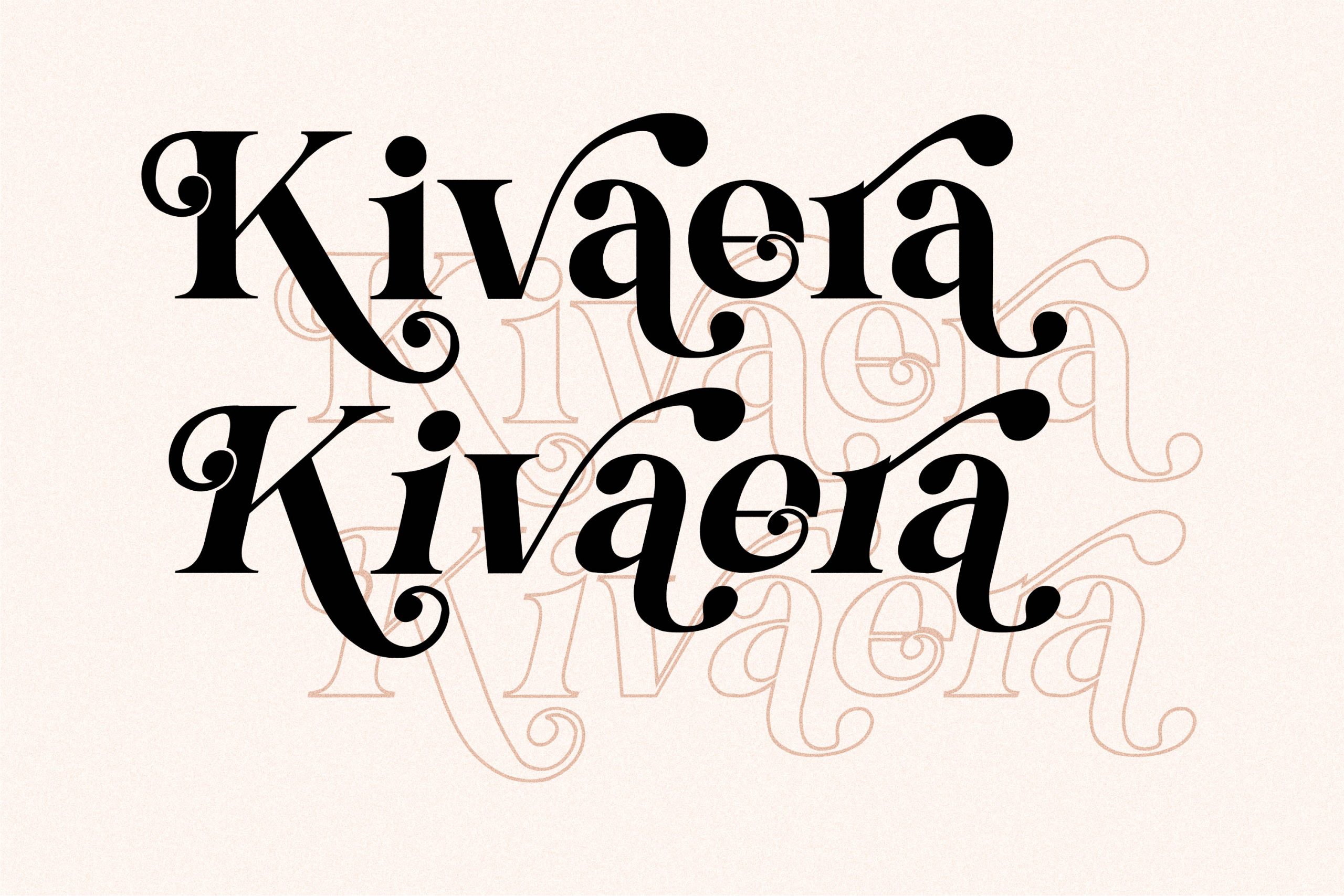 Kivaera Modern Serif Font preview image 2