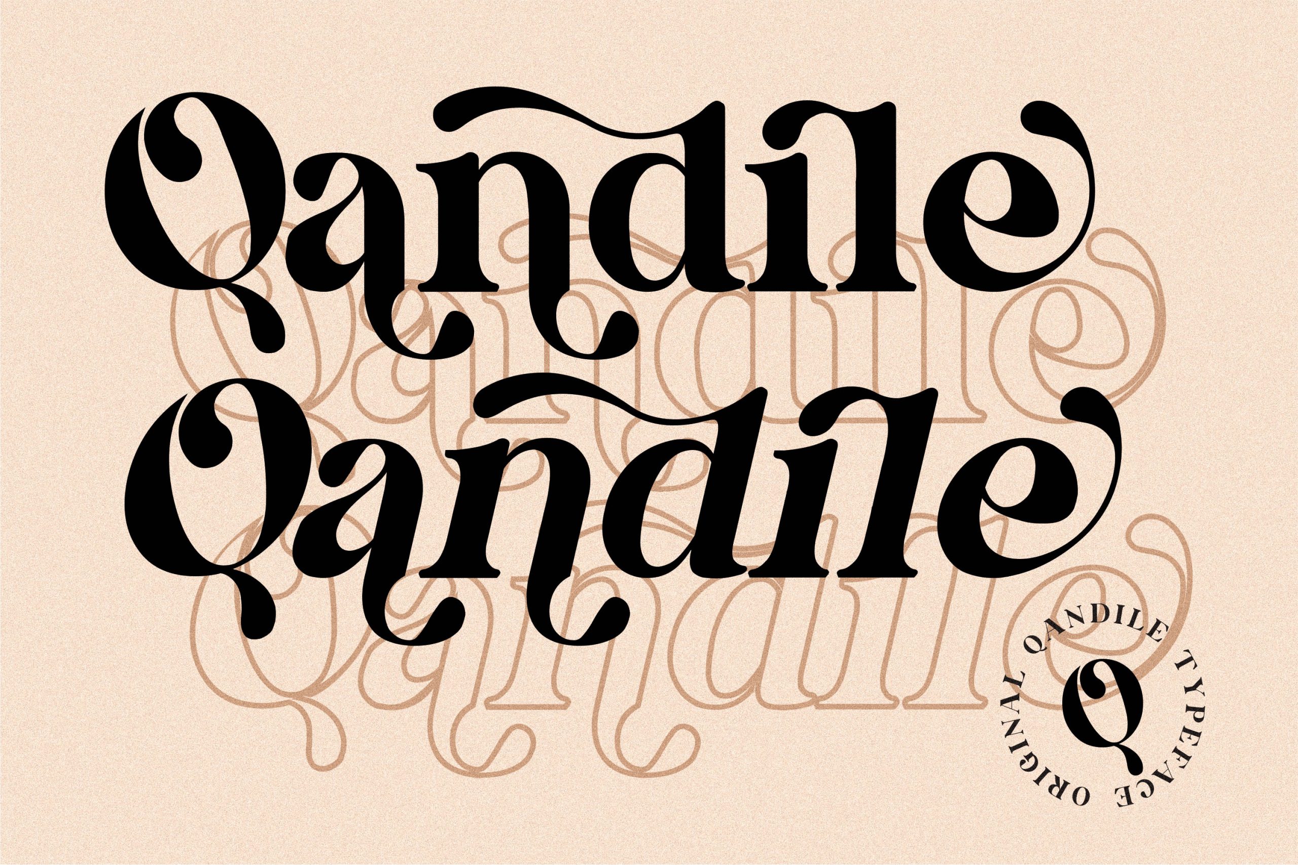 Qandile Modern Serif Font preview image 2